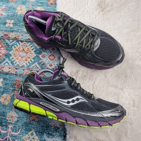 Saucony Ride 7 GTX Sneaker Power-Grid Gore-Tex S10244-1 Women US 10.5 - Picture 1 of 15